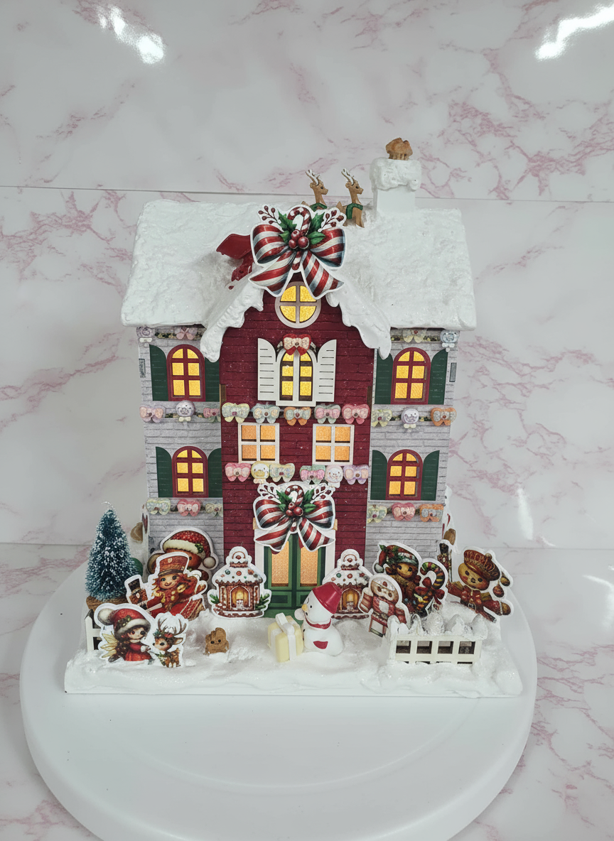 Christmas House AI Generated Image