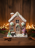 Gingerbread House with warm lighting