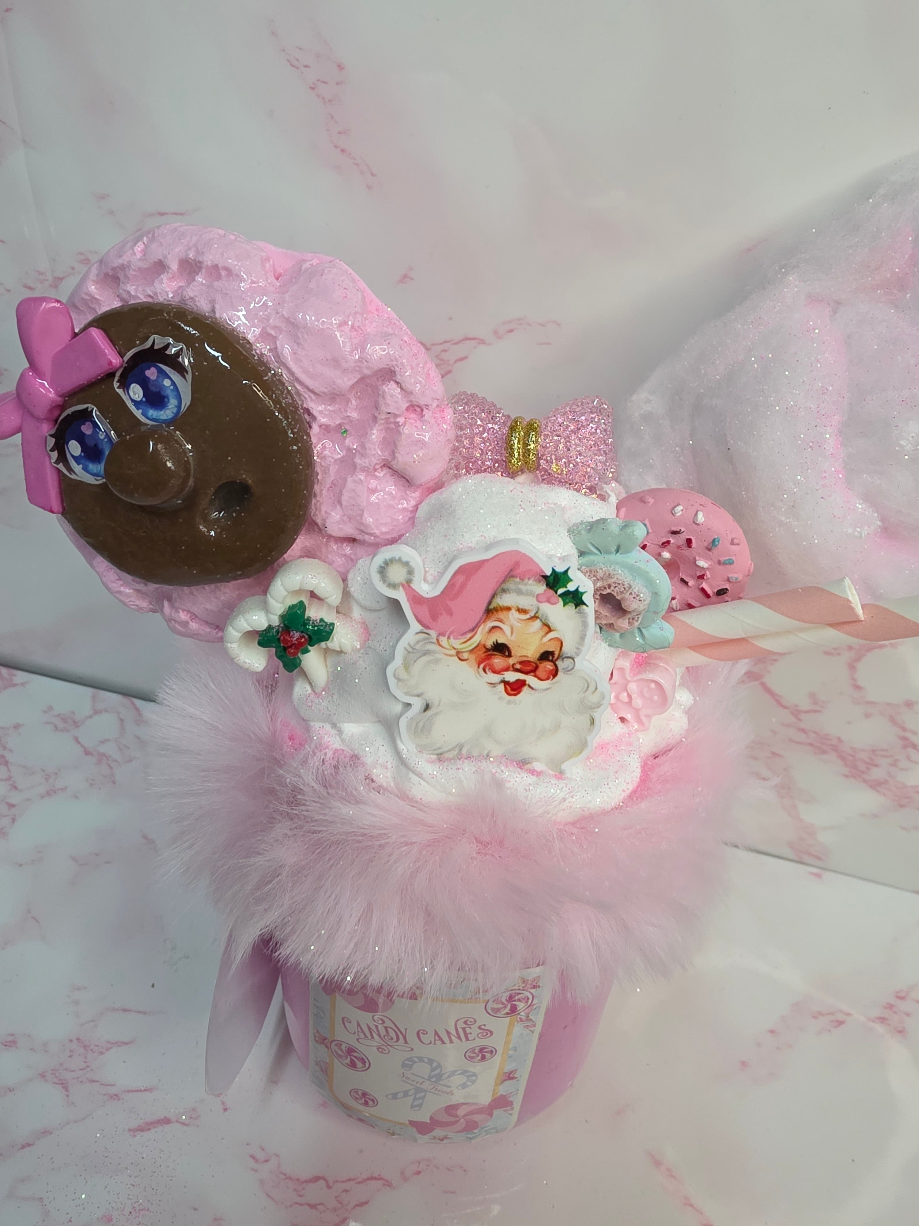 Handcrafted pink gingerbread