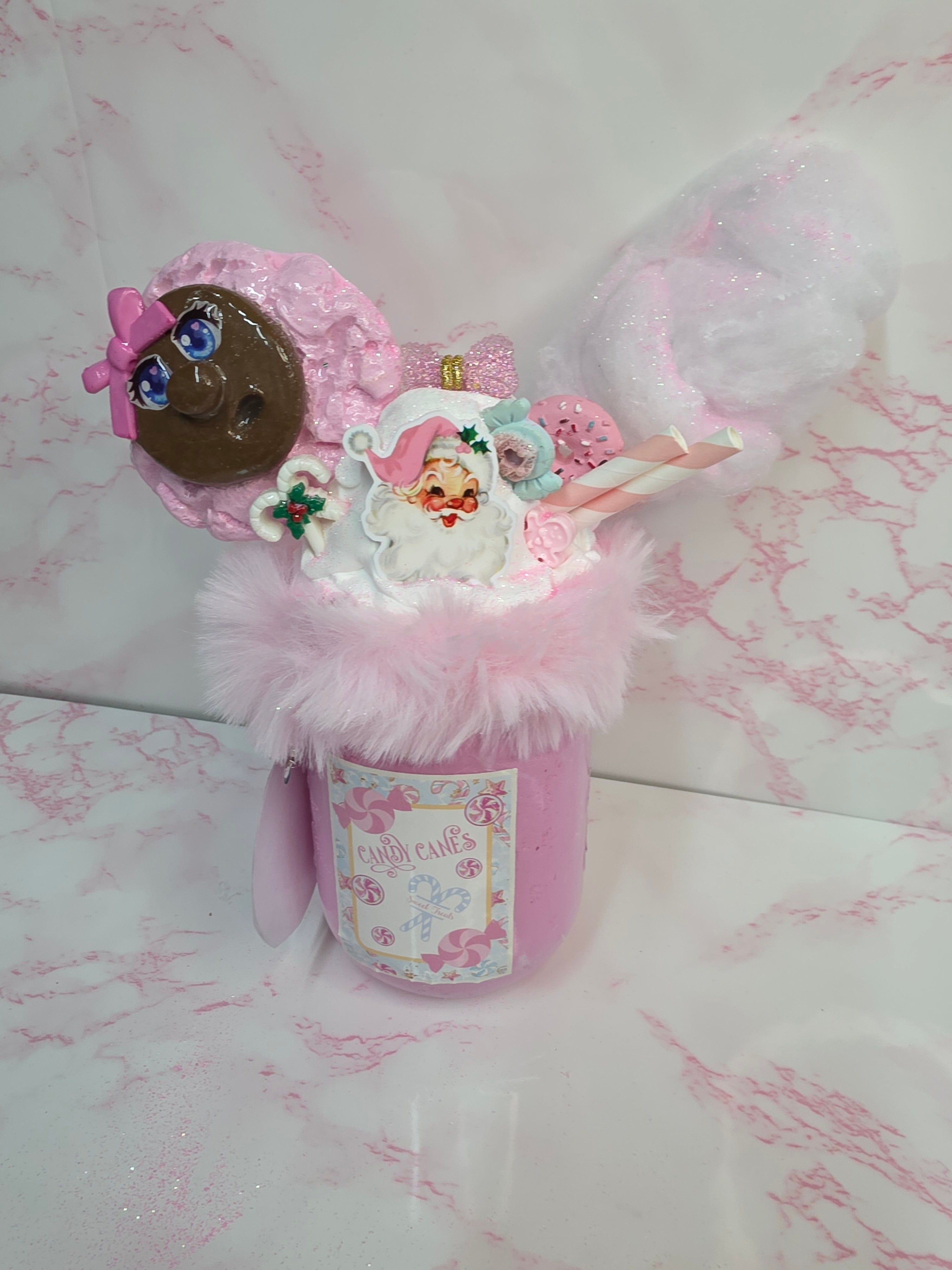 Handcrafted pink gingerbread